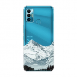 Силиконовый чехол Горы арт 1 на Tecno Spark 7