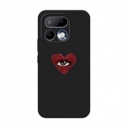 Матовый силиконовый чехол heart eye 2 на Realme 16 Pro