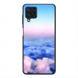 Матовый силиконовый чехол Облака на Samsung Galaxy M32