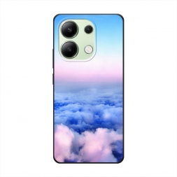 Матовый силиконовый чехол Облака на Xiaomi Redmi Note 13 4G (Global)