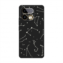 Матовый силиконовый чехол Созвездия на Realme 16 Pro Plus