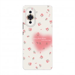 Силиконовый чехол Blooms in time pink на Huawei Nova 10 Pro