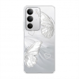 Силиконовый чехол white butterflies 2 на Realme C71