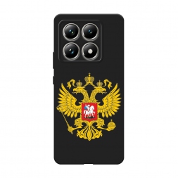 Матовый силиконовый чехол Государственный герб на Xiaomi 14T Pro
