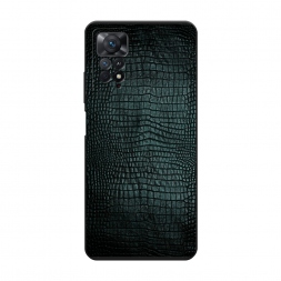 Матовый силиконовый чехол Черная змея на Xiaomi Redmi Note 11 Pro