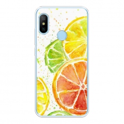 Силиконовый чехол Цитрусовые на Xiaomi Redmi 6 Plus