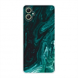 Силиконовый чехол Мрамор изумруд на Samsung Galaxy A06