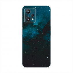 Силиконовый чехол Синий космос на Realme 9 5G