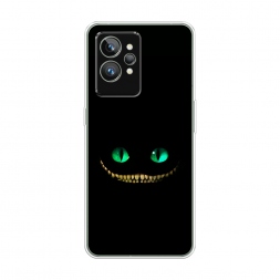 Силиконовый чехол Зеленоглазый чеширский кот на Realme GT 2 Pro