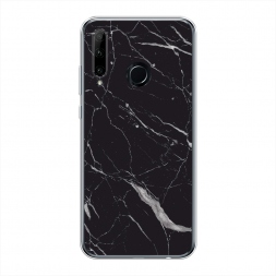 Силиконовый чехол Черный минерал на Honor 20e