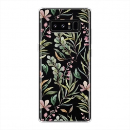 Силиконовый чехол Полевые цветы акварель на Samsung Galaxy Note 8
