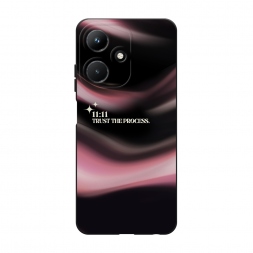 Матовый силиконовый чехол trust the process на Infinix Hot 30i