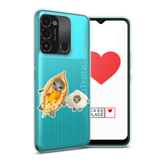 Силиконовый чехол Грузинские котята на Tecno Spark 8C