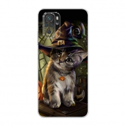 Силиконовый чехол Кот на Хэллоуин на Xiaomi Poco M5s