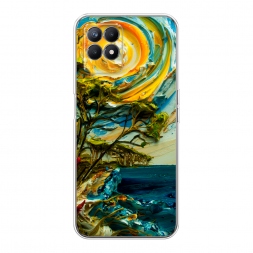Силиконовый чехол Солнце живопись на Realme 8i