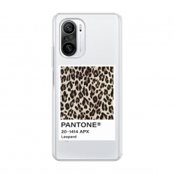 Силиконовый чехол Pantone leopard на Xiaomi Poco F3