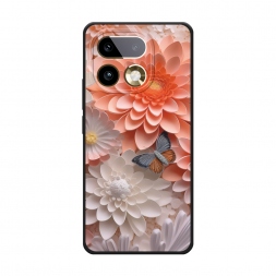Матовый силиконовый чехол Бумажные цветы на Realme 16 Pro Plus