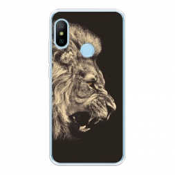 Силиконовый чехол Львиный рык 2 на Xiaomi Redmi 6 Plus