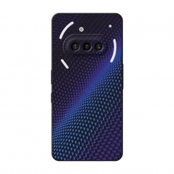 Матовый силиконовый чехол Синий карбон на Nothing Phone 3a