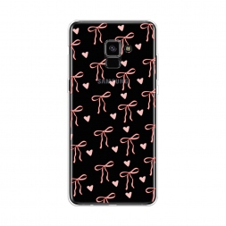Силиконовый чехол Бантики и сердечки на Samsung Galaxy A8 Plus 2018