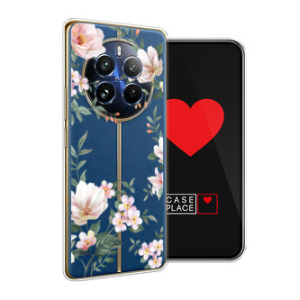 Силиконовый чехол Beautiful white flowers на Realme 12 Pro Plus