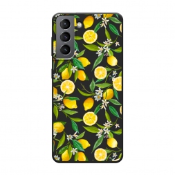 Матовый силиконовый чехол Сочные лимоны на Samsung Galaxy S21