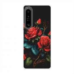 Силиконовый чехол Готичные розы на Sony Xperia 1 IV