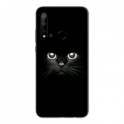 Силиконовый чехол Взгляд черной кошки на Huawei Nova 5i