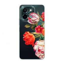 Силиконовый чехол Весенний букет на Vivo Y28 4G