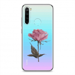 Силиконовый чехол Меланхоличная роза на Xiaomi Redmi Note 8