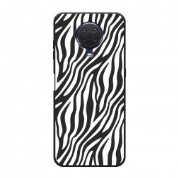 Матовый силиконовый чехол Зебра на Nokia G20