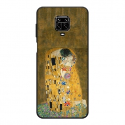 Матовый силиконовый чехол Поцелуй Гюстава Климта на Xiaomi Redmi Note 9S