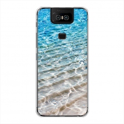 Силиконовый чехол Волны 10 на Asus Zenfone 6 ZS630KL