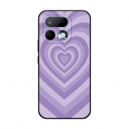 Матовый силиконовый чехол Violet heart latte на Realme 16 Pro