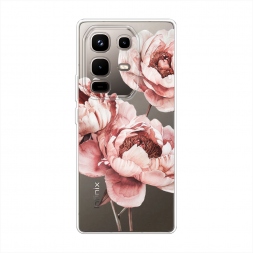 Силиконовый чехол Акварельные бутоны на Infinix Note 50