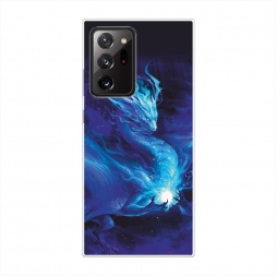 Силиконовый чехол Лунный дракон на Samsung Galaxy Note 20 Ultra