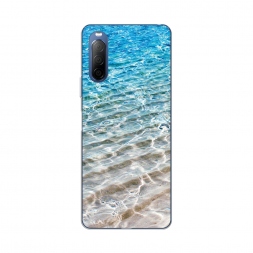 Силиконовый чехол Волны 10 на Sony Xperia 10 II