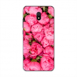 Силиконовый чехол Прекрасные пионы на Xiaomi Redmi 8A