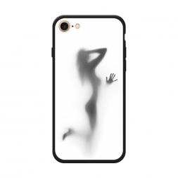 Матовый силиконовый чехол Стекло в душе на iPhone 8