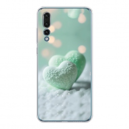 Силиконовый чехол Сахарные сердечки на Huawei P20 Pro