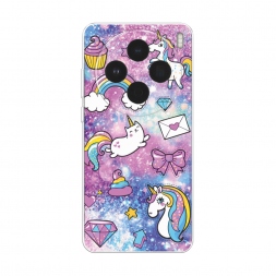 Силиконовый чехол Rainbow doodles на Vivo X200