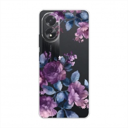 Силиконовый чехол Purple Blossoms на Oppo A38