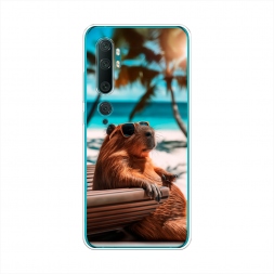 Силиконовый чехол Чилловая капибара на Xiaomi Mi Note 10/Mi Note 10 Pro