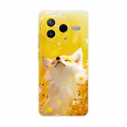 Силиконовый чехол Лиса в поле на Xiaomi POCO F7 Pro