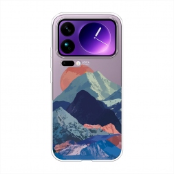 Силиконовый чехол Закат в снежных горах на Xiaomi 17 Pro Max