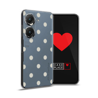 Силиконовый чехол Бежевый горох на Asus ZenFone 9