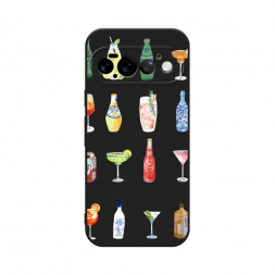 Матовый силиконовый чехол Летние напитки на Google Pixel 11 Pro