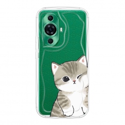 Волнистый чехол Пухлый котик на Huawei Nova 11 Pro