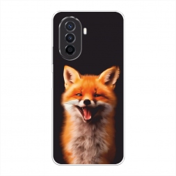 Силиконовый чехол Весёлая лиса на Huawei Nova Y70