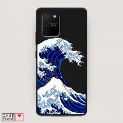Матовый силиконовый чехол Волна в Канагаве на Samsung Galaxy S10 Lite
